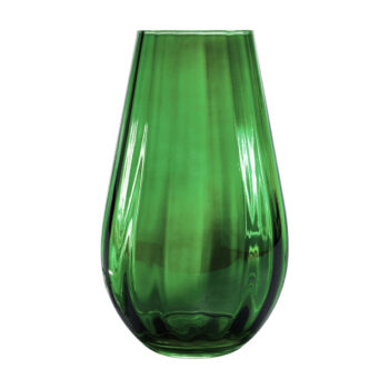 KONDELA Glow sklenená váza (2 ks) zelená / jantárová – Obrázok 9