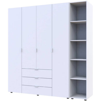 Regál Gores od značky NABBI je moderným a praktickým kusom nábytku, ktorý sa skvele hodí do každej kancelárie. S jeho svetlou bielou farbou prinesie do interiéru sviežosť a eleganciu. Regál je vyrobený z aglomerovaného materiálu DTD, čo mu dodáva pevnosť a dlhú životnosť.