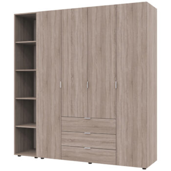 Regál Gores je elegantný a praktický kus nábytku, ktorý sa hodí do každej kancelárie. S jeho farebným prevedením v odtieni dub sonoma prinesie do vášho interiéru svetlú a modernú atmosféru.