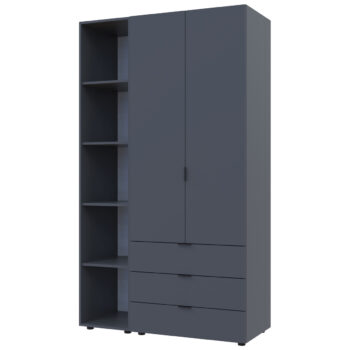 Regál Gores v grafitovom prevedení je moderným a praktickým kusom nábytku, ktorý sa skvele hodí do každej kancelárie. Je vyrobený z aglomerovaného materiálu DTD, čo mu dodáva pevnosť a odolnosť voči opotrebeniu. Jeho tmavá farba a jednoduchý dizajn ho robia ideálnym doplnkom pre interiérové…