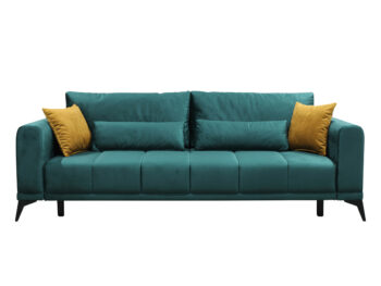 Rozkladacia pohovka s úložným priestorom Grace Big Sofa v elegantnej kombinácii smaragdovej a horčicovej farby je ideálnym riešením pre moderné interiéry. Táto pohovka od značky KONDELA ponúka nielen štýlový vzhľad, ale aj praktické funkcie, ktoré ocení každá domácnosť.