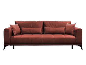 Rozkladacia pohovka s úložným priestorom Grace Big Sofa v terakotovej farbe je ideálnym riešením pre moderné interiéry, kde sa kladie dôraz na funkčnosť a štýl. Táto pohovka od značky KONDELA ponúka nielen pohodlné sedenie, ale aj praktickú možnosť rozloženia na lôžko s rozmermi 146 x 200 cm, čo…