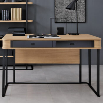 TARANKO Grande GR písací stôl dub (Grande 01) / čierna – Obrázok 2