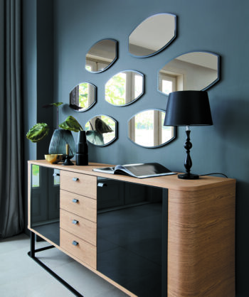 TARANKO Grande GR-L1 zrkadlo na stenu čierna – Obrázok 2