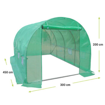 Záhradný fóliovník GREENHOUSE s rozmermi 450x300x200 cm Vám splní všetky Vaše želania o kvalitnej domácej zelenine a ovocí. Konštrukcia fóliovníka pozostáva z rúrok z pozinkovanej ocele o rozmeroch 19 mm x 0,65 mm a zabezpečuje dostatočnú stabilitu fóliovníka aj v nepriaznivom počasí.…