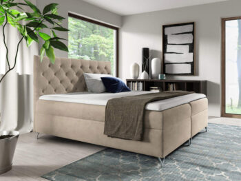 Boxspringová manželská posteľ Guliette 140 v elegantnej béžovej farbe (Velvet) je ideálnou voľbou pre tých, ktorí hľadajú moderný a pohodlný nábytok do spálne. Táto posteľ kombinuje štýlový dizajn s praktickými funkciami, ktoré zaručujú komfortný spánok a optimálne využitie…
