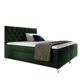 Boxspringová manželská posteľ Guliette 140 v elegantnej zelenej farbe (Velvet) je ideálnou voľbou pre tých, ktorí hľadajú moderný a pohodlný nábytok do spálne. Táto posteľ od značky KONDELA ponúka nielen štýlový vzhľad, ale aj praktické funkcie, ktoré ocení…