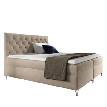 Predstavujeme vám boxspringovú manželskú posteľ Guliette 160 v elegantnej béžovej farbe Velvet, ktorá sa stane skvostom vašej spálne. Táto moderná posteľ je navrhnutá tak, aby poskytovala maximálny komfort a štýl pre dve osoby. S celkovou plochou na spanie 160 x 200 cm ponúka dostatok priestoru…