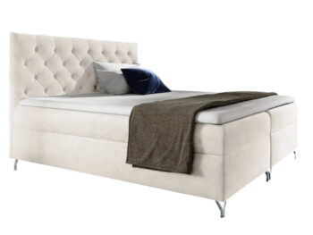 Predstavujeme vám boxspringovú manželskú posteľ Guliette 160 v elegantnej bielej farbe (Velvet), ktorá je ideálnym riešením pre moderné interiéry. Táto posteľ od renomovanej značky KONDELA kombinuje štýlový dizajn s praktickými funkciami, ktoré ocení každý dospelý užívateľ.