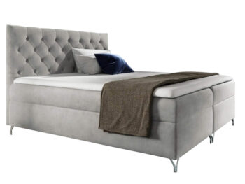 Objavte eleganciu a pohodlie s boxspringovou manželskou posteľou Guliette 160 v svetlosivej farbe Velvet. Táto moderná posteľ je ideálnym riešením pre tých, ktorí hľadajú štýlový a funkčný nábytok do svojej spálne. S rozmermi 160 x 200 cm poskytuje dostatok priestoru na komfortný spánok pre dve…