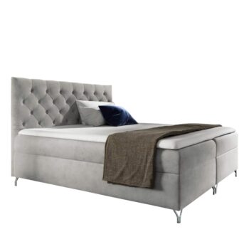 Objavte eleganciu a pohodlie s boxspringovou manželskou posteľou Guliette 160 v svetlosivej farbe Velvet. Táto moderná posteľ je ideálnym riešením pre tých, ktorí hľadajú štýlový a funkčný nábytok do svojej spálne. S rozmermi 160 x 200 cm poskytuje dostatok priestoru na komfortný spánok pre dve…