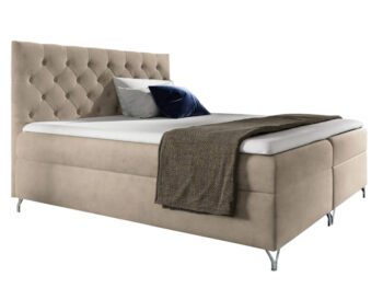 <p>Objavte eleganciu a pohodlie s boxspringovou manželskou posteľou Guliette 180 v nádhernej béžovej farbe Velvet. Táto moderná posteľ je ideálnym riešením pre tých, ktorí hľadajú kombináciu štýlu a funkčnosti vo svojej spálni. S rozmermi 180 x 200 cm poskytuje dostatok priestoru pre dvoch…