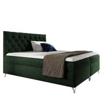 Boxspringová manželská posteľ Guliette 180 v elegantnej zelenej farbe (Velvet) je ideálnym riešením pre tých, ktorí hľadajú kombináciu komfortu a moderného dizajnu. Táto posteľ od renomovanej značky KONDELA ponúka nielen štýlový vzhľad, ale aj praktické funkcie,…