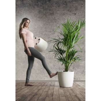Gardenico Kvetináč Ella Twist 'n' Roll biela, 40 cm, 40 cm