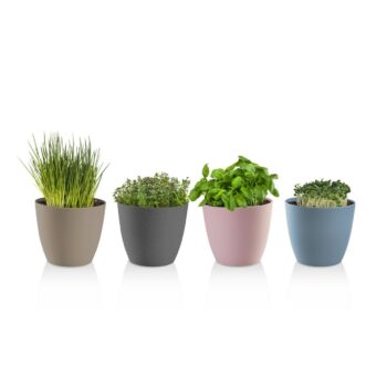 Gardenico Kvetináč Ella matt taupe, pr. 18 cm, pr. 18 cm