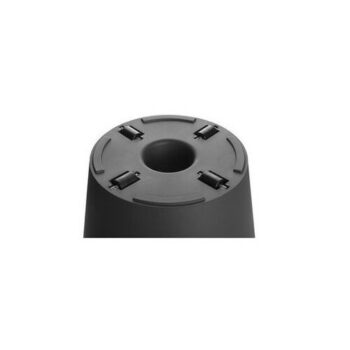 Gardenico Kvetináč Metro Twist 'n' Roll antracit, 29 x 26,5 cm, 29 cm