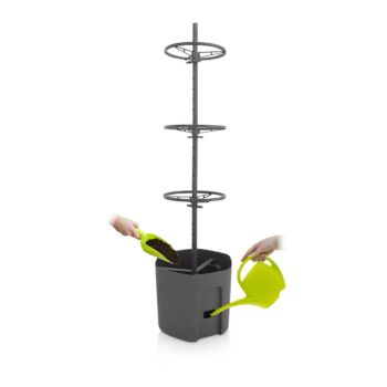 Gardenico Pestovateľská nádoba na paradajky antracit, pr. 29 cm, S