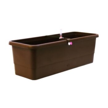 Gardenico Samozavlažovací truhlík Smart Systém Gardenie hnedá, 60 cm, 60 cm