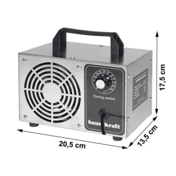 Generátor ozónu s výkonom 60 g/h s nastaviteľným časovačom, 230V