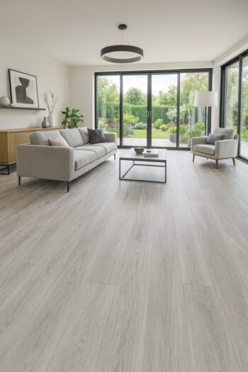 Gerflor, PVC podlaha - lino Loftex 2169 Boutic Light Grey, na mieru, šíře 2m,4m, šedá, filc, chodba / predsieň