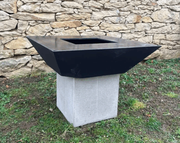 Grilovacie ohnisko Betonium Rozmer podstavca 400 × 400 × 400 mm