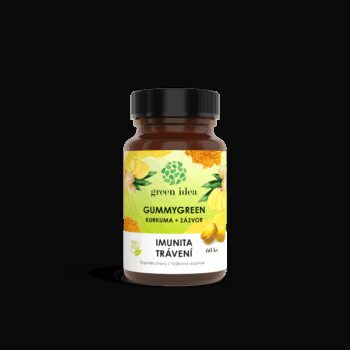 Gummygreen Pektínové cukríky Kurkuma + Zázvor