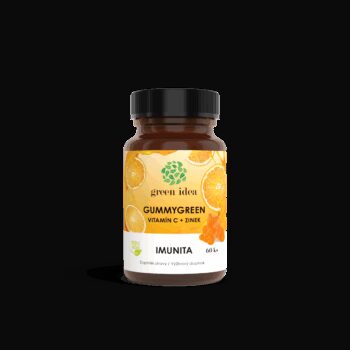 Gummygreen Pektínové cukríky Vitamín C + Zinok