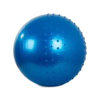 Gymnastická masážna lopta 60 cm s pumpičkou, modrá