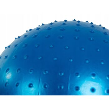 Gymnastická masážna lopta 60 cm s pumpičkou, modrá
