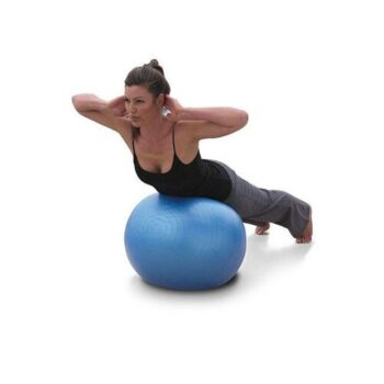 Gymnastická masážna lopta 60 cm s pumpičkou, modrá