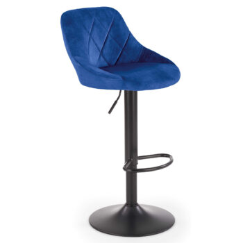 Barová stolička H-101 v granátovej a čiernej farbe je moderným doplnkom do vášho interiéru. Jej tmavé farebné prevedenie dodáva priestoru eleganciu a štýl. Stolička je vyrobená z kvalitnej látky a práškovanej ocele, čo zaručuje jej dlhú životnosť a odolnosť.