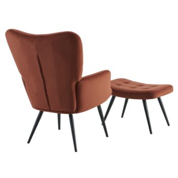 Kreslo HABEN predstavuje harmonické spojenie štýlu a komfortu. Jeho čalúnenie tvorí príjemná zamatová látka Velvet v elegantnom hnedom odtieni, ktorá mu dodáva luxusný vzhľad. Súčasťou balenia je aj praktická podnož s rozmermi (ŠxHxV): 56,5x40x39 cm,…