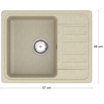Tento granitový kuchynský drez so sifónom Hal HNB 02-57 od značky NABBI je ideálnym doplnkom do každej modernej kuchyne. S jeho rozmery 57x46 cm a výškou 19 cm sa dokonale hodí do interiéru, kde priestor nie je na prekážku. Drez je vyrobený z kvalitného granitu, čo mu dodáva pevnosť a dlhú…