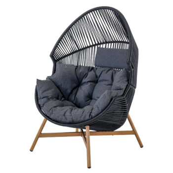 Krásne a štýlové ratanové kreslo HALDON Vám ponúka dostatok miesta a maximálne pohodlie vďaka svojim rozmerom a mimoriadne veľkému vankúšu. Vyrobený je z kvalitného polyestru, ktorý je odolný voči oderu, zašpineniu a tiež voči vlhkosti. Jeho farebné prevedenie je tmavosivá, ktorá sa perfektne hodí…