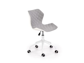 Detská stolička MATRIX 3 predstavuje komfortné kreslo s nastaviteľnou výškou sedadla v rozmedzí 46-55 cm. Rozmery stoličky sú (ŠxHxV): 48x57x79-88 cm. Prešívaná sedacia časť je čalúnená sivou poťahovou látkou a zadná strana je potiahnutá bielou ekokožou. Pevná kovová konštrukcia je doplnená…