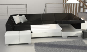HAVAJ je moderná účková sedačka. Jemná elegancia je spojená s moderným dizajnom, ktorý sa prejavuje najmä v nízkych pohodlných opierkach. Rozmer (š/h/v) 335/167-207/73 cm. Sedačka má funkciu rozkladu - plocha na spanie má rozmer 125 x 280 cm. Sedák je tvorený vlnovcovou pružinou. Sedačka má aj úložný priestor. Hĺbka sedu je 65 cm, výška sedu je 43 cm. Viac rozmerov nájdete na obrázku v galérii produktu.Farebné prevedenie v poťahu aký je uvedený na hlavnom obrázku - látka Berlin 01 na sedacej časti a ekokoža Soft 11 na korpuse. Pravé prevedenie. V ponuke viacero farebných prevedení.