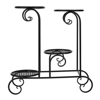 Objavte eleganciu a funkčnosť s kovovým stojanom na kvety Hlakon v čiernej farbe, ktorý je ideálnym doplnkom pre váš interiér. Tento moderný stojan je navrhnutý tak, aby zvýraznil krásu vašich rastlín a zároveň dodal priestoru štýlový vzhľad.