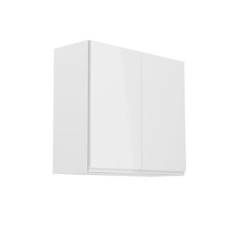 Horná skrinka AURORA G80 umožňuje vyskladať si kuchyňu podľa vlastných predstáv. Rozmery skrinky sú (ŠxHxV): 80x32x72 cm. Skrinka je s dvierkami. Dvierka sú bez úchytky. Vo vnútri nájdete jednu policu. Je vyrobená z kvalitnej MDF (drevovláknitá doska) a korpusu z laminovanej DTD…