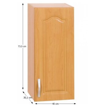 Vyskladajte si s nami kuchyňu snov. Zadovážte si hornú skrinku LORA MDF NEW KLASIK W40/735 P, ktorá bude zaručene tou správnou voľbou. Vo vnútri skrinky nájdete jednu policu. Korpus je vyrobený z klasickej laminovanej DTD (drevotriesky) a dvierka z kvalitnej MDF (drevovláknitej dosky). Rozmery…