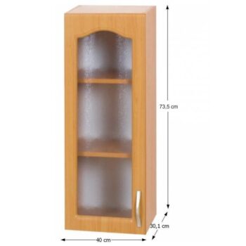 Vyskladajte si s nami kuchyňu snov. Zadovážte si hornú skrinku LORA MDF NEW KLASIK W40S L, ktorá dokonale zapasuje do Vašej kuchyne. Korpus je vyrobený z klasickej laminovanej DTD (drevotriesky) a dvierka z kvalitnej MDF (drevovláknitej dosky). Dvierka navyše disponujú čírym sklom, vďaka čomu bude…