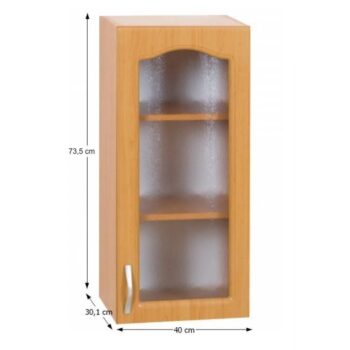 Vyskladajte si s nami kuchyňu snov. Zadovážte si hornú skrinku LORA MDF NEW KLASIK W40S P, ktorá dokonale zapasuje do Vašej kuchyne. Korpus je vyrobený z klasickej laminovanej DTD (drevotriesky) a dvierka z kvalitnej MDF (drevovláknitej dosky). Dvierka navyše disponujú čírym sklom, vďaka čomu bude…