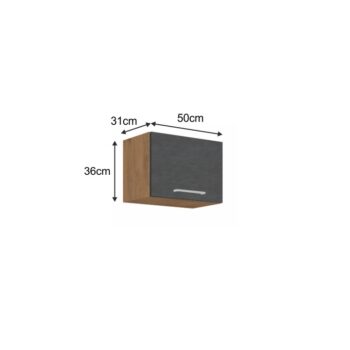 S hornou skrinkou VEGA 50 GU-36 1F si vyskladáte kuchyňu vašich snov. Rozmery skrinky sú (ŠxHxV): 50x31x36 cm. Moderný vzhľad zaručuje farebná kombinácia sivá matná a dub lancelot. Vyrobená je z laminovanej DTD (drevotriesková doska). Disponuje dvierkami, s ktorými je jednoduchá manipulácia aj…