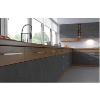S hornou skrinkou VEGA 60 GU-72 2F si vyskladáte kuchyňu vašich snov. Rozmery skrinky sú (ŠxHxV): 60x31x71,5 cm. Moderný vzhľad zaručuje farebná kombinácia sivá matná a dub lancelot. Vyrobená je z laminovanej DTD (drevotriesková doska). Disponuje dvomi dvierkami, s ktorými je jednoduchá manipulácia…
