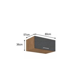S hornou skrinkou VEGA 80 NAGU-36 1F si vyskladáte kuchyňu vašich snov. Rozmery skrinky sú (ŠxHxV): 80x57x36 cm. Moderný vzhľad zaručuje farebná kombinácia sivá matná a dub lancelot. Vyrobená je z laminovanej DTD (drevotriesková doska). Disponuje dvierkami, s ktorými je jednoduchá manipulácia aj…