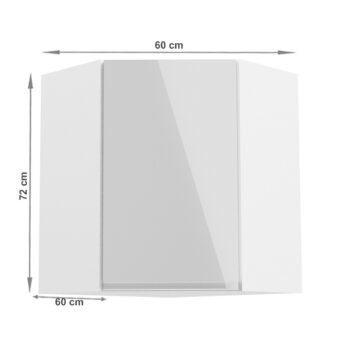Horná skrinka AURORA G60N umožňuje vyskladať si kuchyňu podľa vlastných predstáv. Rozmery skrinky sú (ŠxHxV): 60x60x72 cm. Skrinka je s dvierkami. Dvierka sú bez úchytky a otvárajú sa do pravej strany. Vo vnútri nájdete jednu policu. Je vyrobená z kvalitnej MDF (drevovláknitá doska) a korpusu…