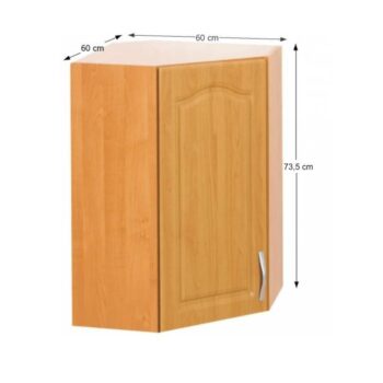 Vyskladajte si s nami kuchyňu snov. Zadovážte si hornú rohovú skrinku LORA MDF NEW KLASIK W60/60 L, ktorá bude zaručene tou správnou voľbou. Ponúka množstvo úložného priestoru na uloženie kuchynského riadu či iných potrebných vecí. Korpus je vyrobený z klasickej laminovanej DTD (drevotriesky)…