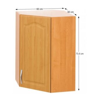 Vyskladajte si s nami kuchyňu snov. Zadovážte si hornú rohovú skrinku LORA MDF NEW KLASIK W60/60 P, ktorá bude zaručene tou správnou voľbou. Ponúka množstvo úložného priestoru na uloženie kuchynského riadu či iných potrebných vecí. Korpus je vyrobený z klasickej laminovanej DTD (drevotriesky)…