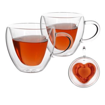 Predstavujeme vám elegantnú a modernú termo šálku Hotcool Heart Typ 3, ktorá je ideálnym doplnkom do vašej kuchyne. Táto sada obsahuje dve šálky s objemom 250 ml, vyrobené z kvalitného borosilikátového skla, ktoré je známe svojou odolnosťou voči teplotným zmenám. Priehľadný…