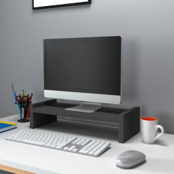 Stojan na monitor HOUSTON – Ergonomický a praktický doplnok pre váš pracovný stôlStojan na monitor HOUSTON je ideálnym riešením pre každého, kto hľadá spôsob, ako zlepšiť ergonómiu svojho pracovného priestoru. Tento praktický doplnok zaisťuje správnu výšku monitora, čím znižuje napätie v krku a chrbte. a vďaka svojmu modernému dizajnu ľahko zapadne do každého interiéru.Hlavné vlastnosti produktu:Typ tovaru: Stojan na monitor na pracovný stôlVhodné do miestnosti: Detská izba a pracovňaMateriál: Melamín, VT laminátRozmery: 11.4 x 45 x 19.6 cmFarba: antracitHrúbka materiálu: 18 mmDodatočné informácie: Dodávame v demonteStojan HOUSTON poskytuje stabilnú základňu pre monitor a vďaka kompaktným rozmerom šetrí miesto na vašom stole. Kvalitné spracovanie a použitie odolných materiálov zaisťujú dlhú životnosť. Zaobstarajte si stojan na monitor HOUSTON a vytvorte si ergonomické a pohodlné pracovné prostredie!