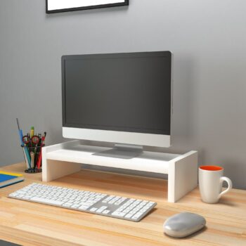 Stojan na monitor HOUSTON – Ergonomický a praktický doplnok pre váš pracovný stôlStojan na monitor HOUSTON je ideálnym riešením pre každého, kto hľadá spôsob, ako zlepšiť ergonómiu svojho pracovného priestoru. Tento praktický doplnok zaisťuje správnu výšku monitora, čím znižuje napätie v krku a chrbte. a vďaka svojmu modernému dizajnu ľahko zapadne do každého interiéru.Hlavné vlastnosti produktu:Typ tovaru: Stojan na monitor na pracovný stôlVhodné do miestnosti: Detská izba a pracovňaMateriál: Melamín, VT laminátRozmery: 11.4 x 45 x 19.6 cmFarba: BielaHrúbka materiálu: 18 mmDodatočné informácie: Dodávame v demonteStojan HOUSTON poskytuje stabilnú základňu pre monitor a vďaka kompaktným rozmerom šetrí miesto na vašom stole. Kvalitné spracovanie a použitie odolných materiálov zaisťujú dlhú životnosť. Zaobstarajte si stojan na monitor HOUSTON a vytvorte si ergonomické a pohodlné pracovné prostredie!